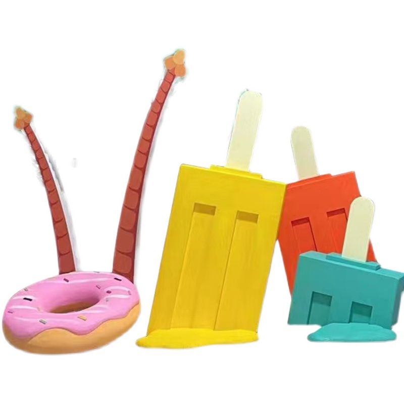 泡沫橱窗装饰雪糕美陈冰棍冰糕展厅摆件道具布置打卡墙甜品店装修