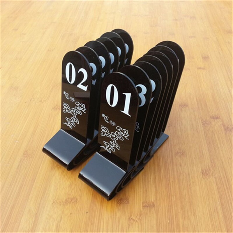 桌号牌座位牌立牌餐厅餐桌牌数字号桌牌台卡取餐牌餐号牌叫号牌