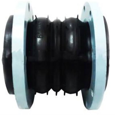 加厚KXT可曲挠双球体橡胶软接头法兰软连接DN40 65 100 国标PN16