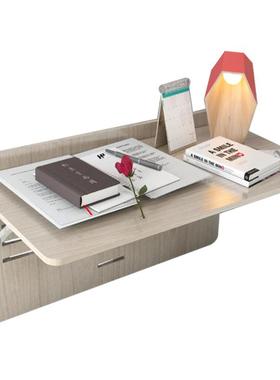 宿舍上铺床边悬空桌简约折叠懒人桌寝室下铺床上用大号电脑桌学生