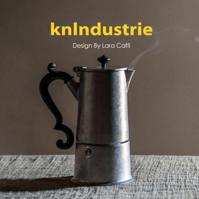 意大利进口Knindustrie复古意式摩卡壶单阀4杯 家用电炉煮咖啡壶