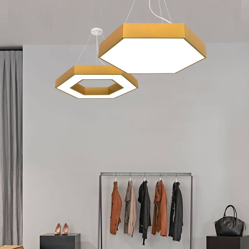 简约现代金色异型创意个性办公室公寓客厅餐厅室工程LED吊灯