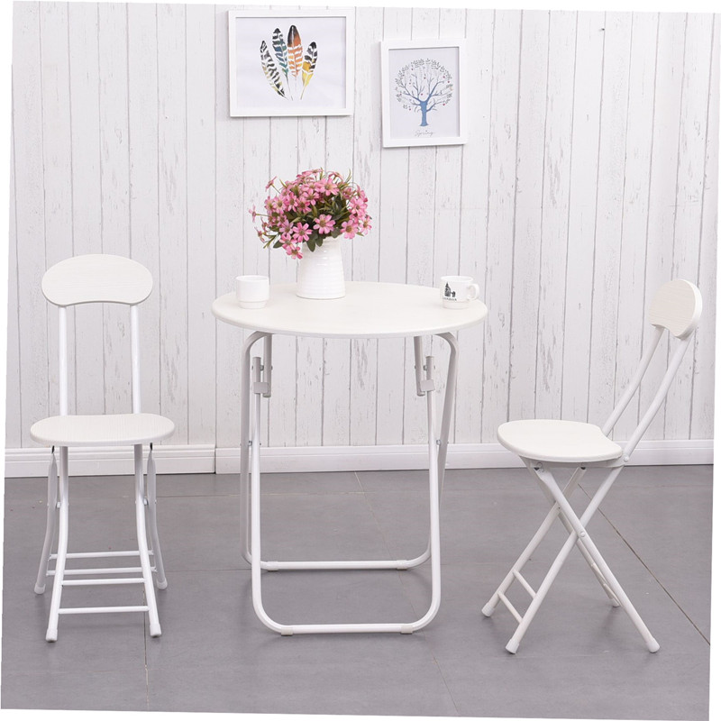 简易折叠桌椅便携餐桌摆摊桌家用吃饭桌子现代小圆桌阳台洽谈