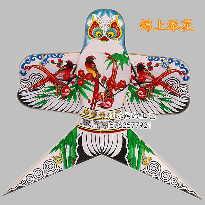 沙传统潍坊风筝学校画室展览立体布置风筝幼儿园装饰燕老式