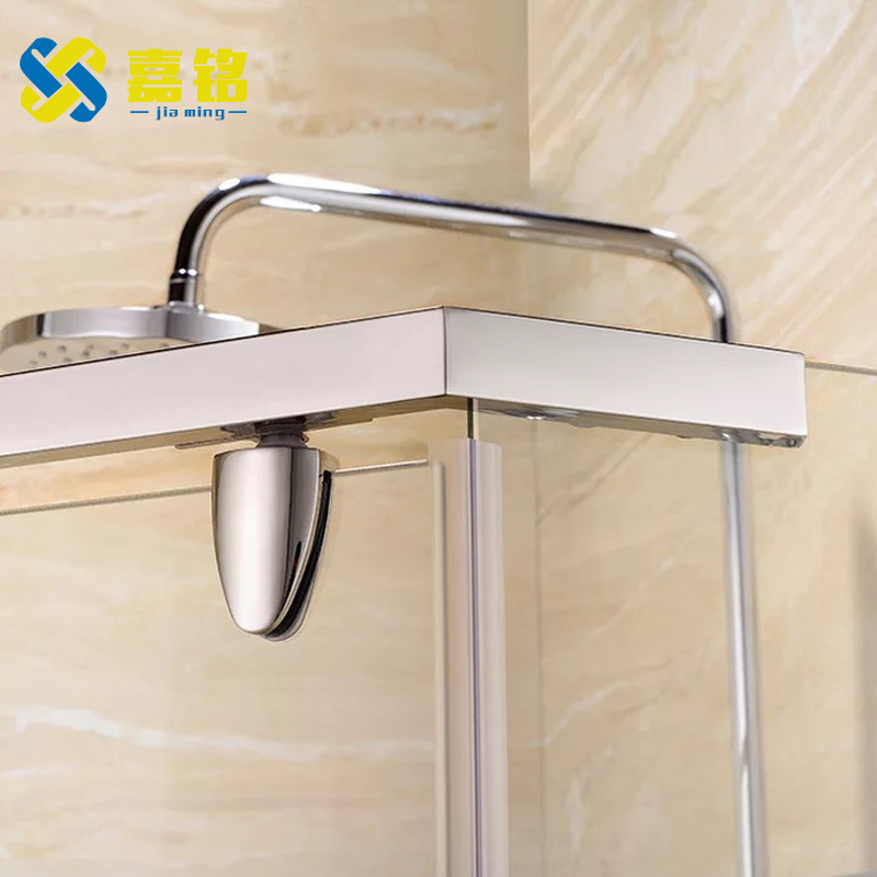 淋浴房配件五金配件全浴室玻璃门L型整玻璃隔断30不锈钢配件