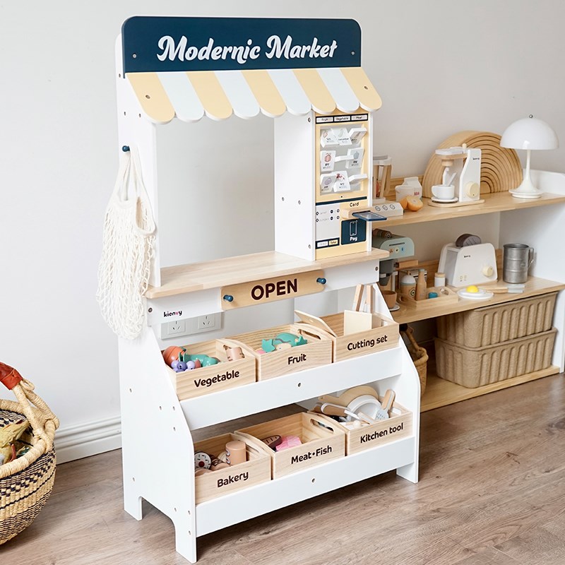 水果售卖过家家木质儿童商店小卖部货架仿真木制杂货铺超市