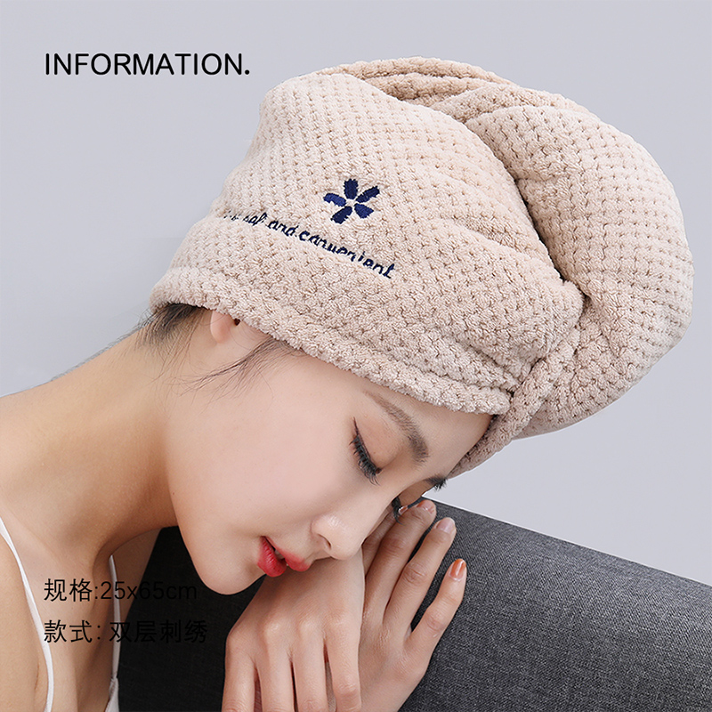 干发帽女层加厚超强吸水速干2022新款擦洗包头发毛巾夏季浴帽