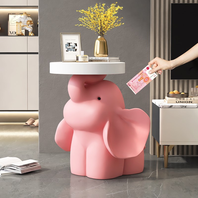 奶油风小猪客厅落地摆件存钱罐装饰品沙发边几床头乔迁新居礼品