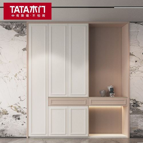 TT木门 定制门口家用一体落地柜客厅书房通顶改造玄关柜