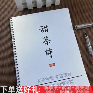 甜茶体女生手写漂亮练字帖央视文案大报金句励志语录钢笔临摹练字