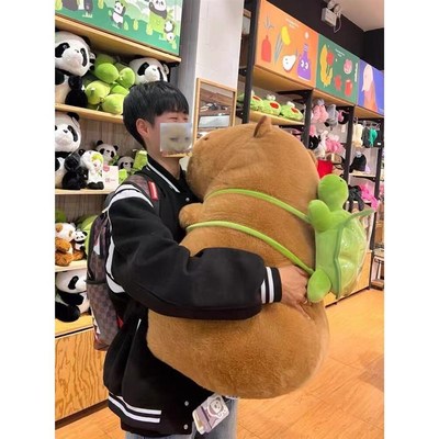 卡屁扒拉玩偶大号公仔卡皮吧啦毛绒玩具卡比巴拉抱枕水豚背乌龟