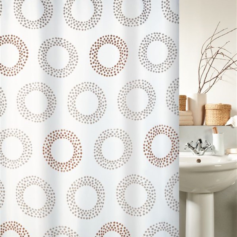 出口剩余加厚防霉防水涤纶布速干浴帘屏障隔断帘带铅线加高220cm