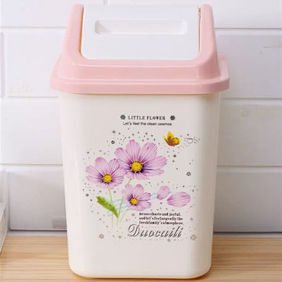 卧室垃圾桶可爱少女办公室专用餐桌家用带盖子床头柜小客厅简约单