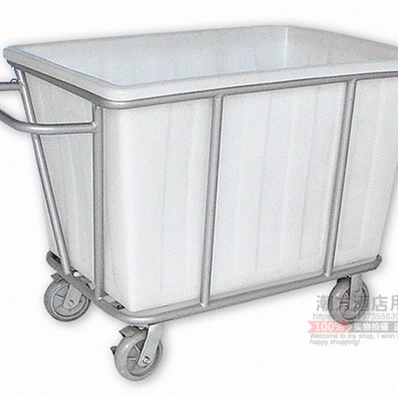 酒店宾馆洗衣房布草车收集车客房服务车手推车加厚洗衣房布草车