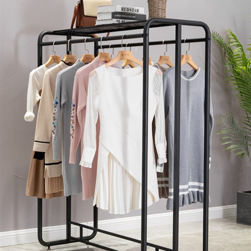 阳台晒晾衣架落地式排挂衣架卧室房间衣帽架子简易多功能可移动