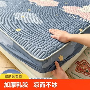 2024夏天新款乳胶凉席床笠款可水洗冰丝席三件套宿舍学生单人母婴