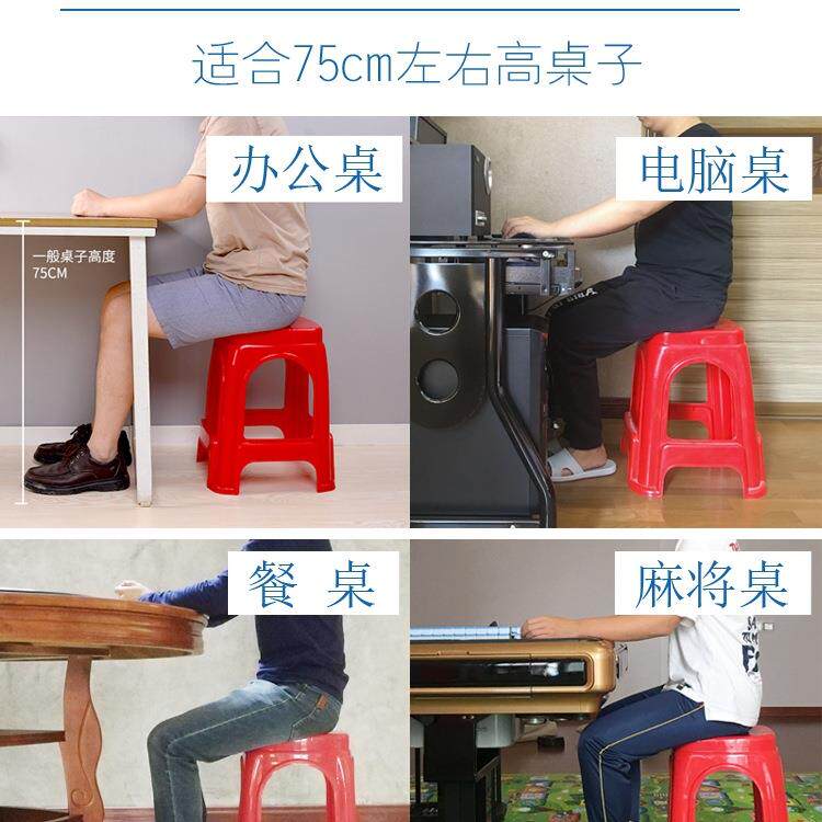 塑料凳子家朔用加厚客厅0509凳高板凳经济型塑餐桌凳胶方凳料椅子