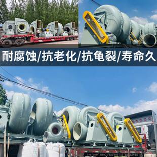 D式连轴传动 玻璃钢离心风机 实验室换气 气体吸收塔玻璃钢引风机