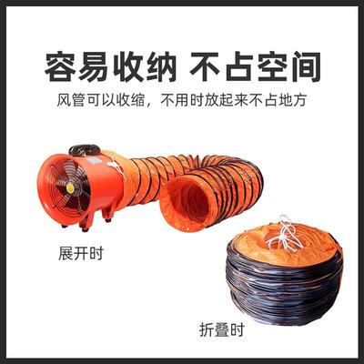 船ZOL轴风机工业排风扇抽风鼓风机手提式机用喷漆通流风设备换风