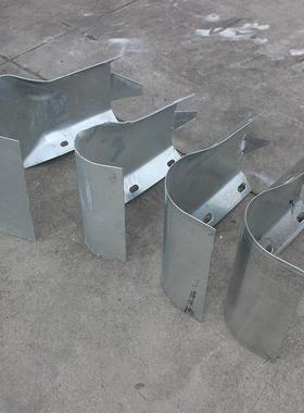 高速波形栏端头护栏圆板弯头护防撞UXB警示D交通弯头I绿色头R160