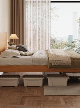 木实木床现d6477代简约1米2主单人床高度可选式日1米5卧1.8米橡双