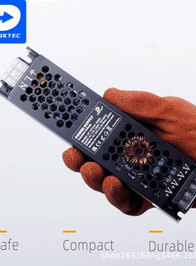 源头厂家超薄铁壳LED驱动电源12V/2460W100W300W广告灯箱电源展柜