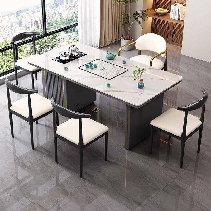 现简代岩板合茶桌椅组轻奢阳台办公室小茶几石板茶IOJ台烧水壶约,商业/办公家具,茶台/茶桌,淘宝优惠券,粉丝福利购,淘宝优惠卷