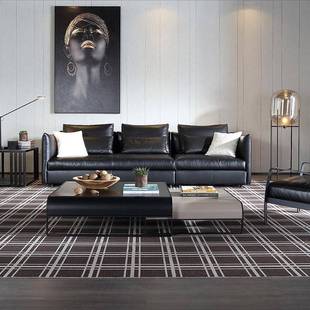 意式 茶几现代简地柜金属小户型客厅柜TB9025实高低储物茶桌木电视