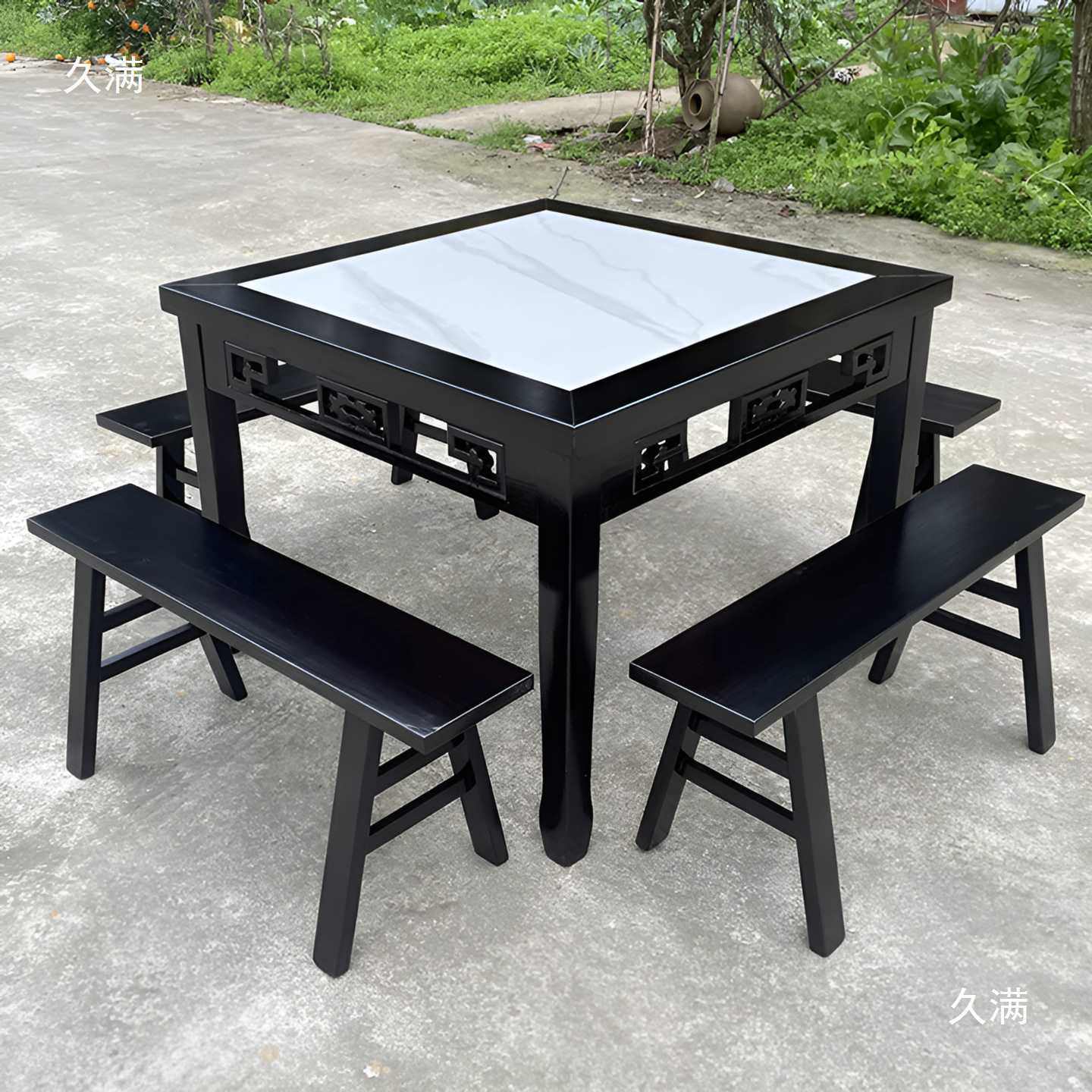 雕花实木岩板八仙桌仿古正方形餐桌农家乐饭店面馆商用桌子凳组合,玩具/童车/益智/积木/模型,垂直悬浮玩具,淘宝优惠券,粉丝福利购,淘宝优惠卷