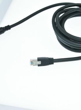 M12转RJ4VEH5兼容接康耐视千兆以空太网线8芯插航头M12电源连线