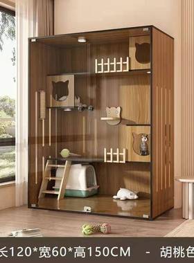 猫别墅家用猫舍柜全景窝室内猫子猫房子自由猫笼空间猫屋JUG宠物