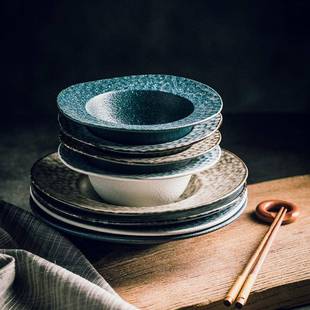 日式草帽点深盘大创盘意商用西甜盘点心盘西餐罗IAI宋汤盘家品用