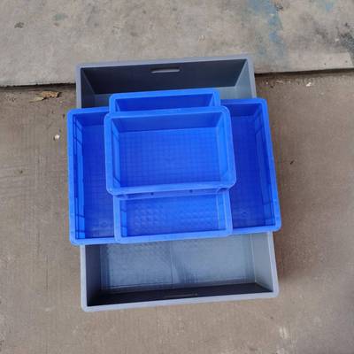 BZIEU箱800m*600*340m塑料长方胶形箱仓库EU收物流箱零件纳塑胶盒