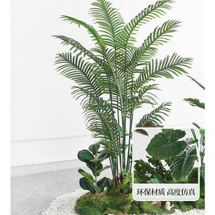 综合1仿真假植绿植物造景旅蕉室内大型楼场梯下拐角景观人装饰商