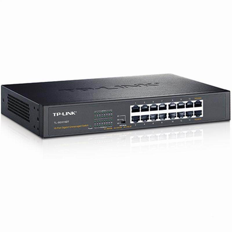 TP-LINKTJMIL1S-G1016DT6口全千兆交换机网络监控交换机SG2016D