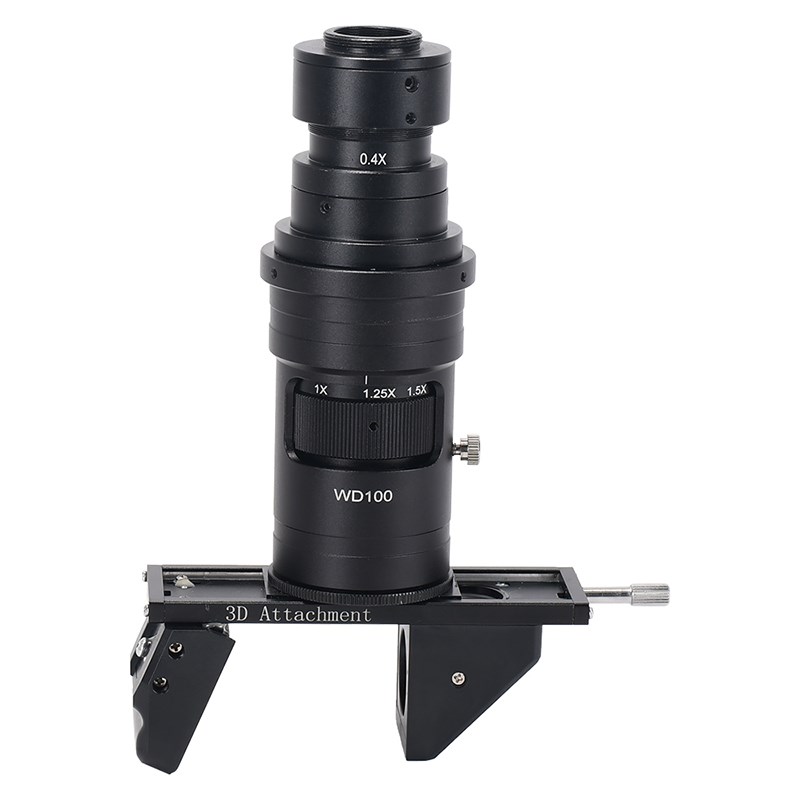 高清2D/3D三维立体镜头高景深大视野30度旋转齐焦变倍放大镜C口