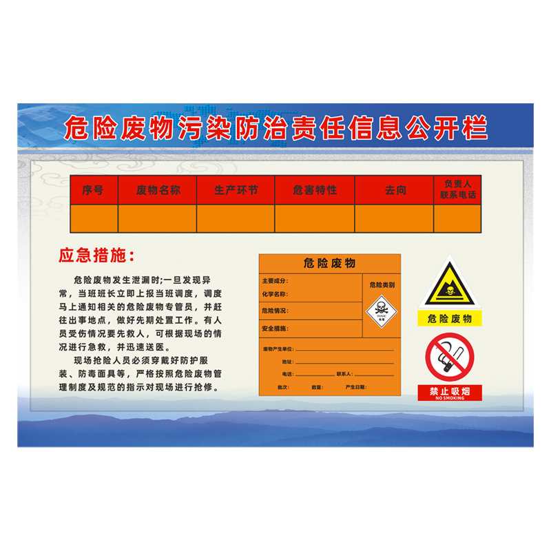 职业卫生公告栏职业健康安全公告栏职业病危害公告栏警示标识告知