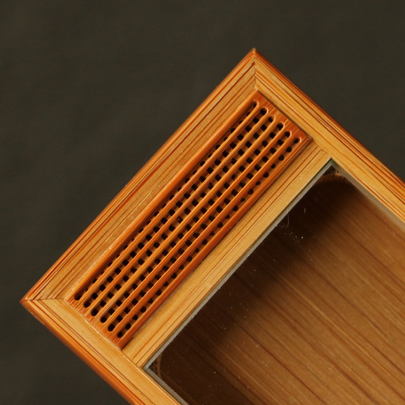 精品纯手工制作天然十几年老玉竹黄蛉鸣虫盒竹制虫具虫玩养虫竹盒