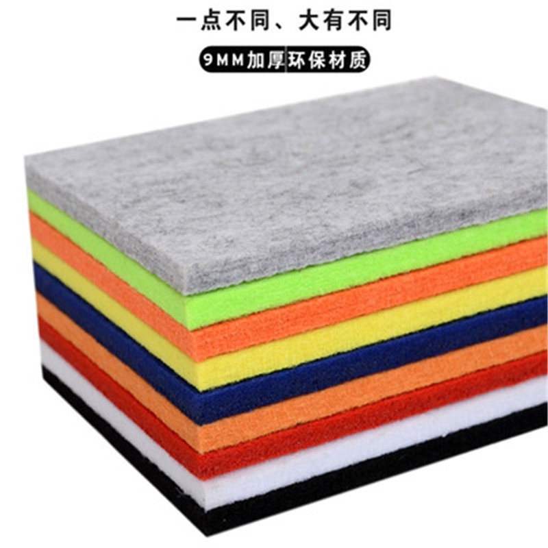 彩色毛毡板墙贴留言板照片板软木板照片墙展示幼儿园墙贴板公告栏