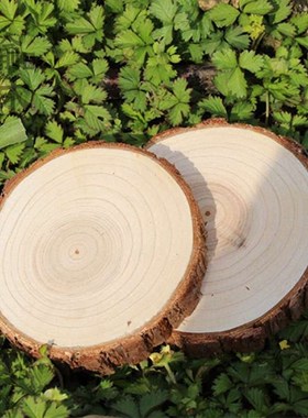 实木桩墩子装饰圆木杉木造景摆件小木柱底座原木壁炉装饰木头桩子