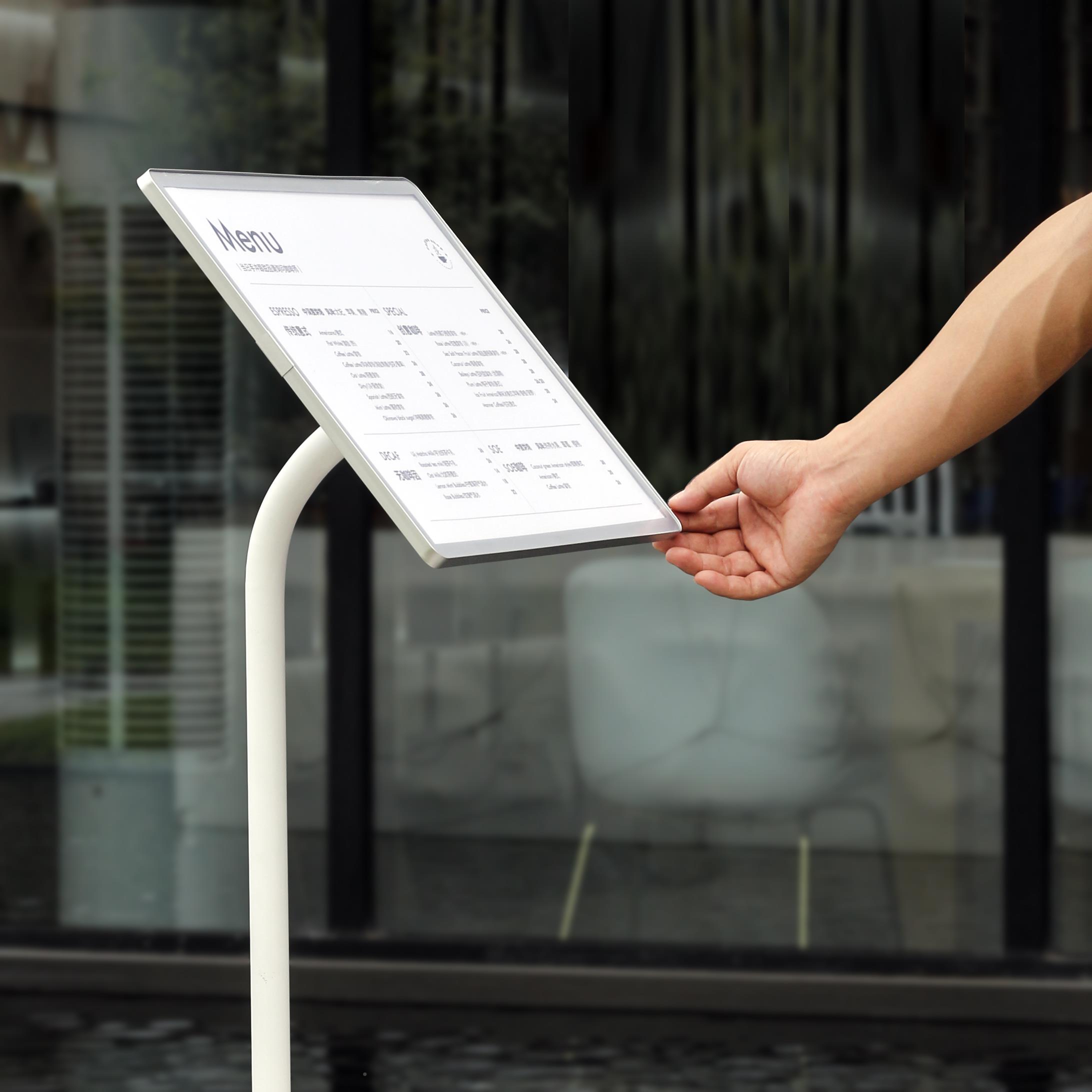 A3介绍立牌4展示牌指参引落导告示指示牌水牌数支架A立式北曲星地