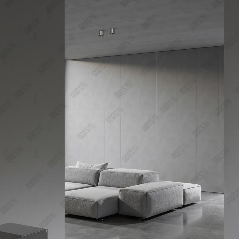 明包豪射灯筒灯不锈银色中古工装业风钢吸顶金属GDD'S\/客厅防眩