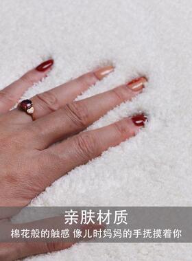 蓝色转椅地毯圆TRT篮ins风卧室儿童床边毯北欧加吊厚梳妆椅形子地