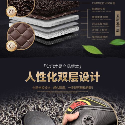 三一重卡王道435专用脚垫江山版正义480英杰朱宏版全包围装饰全套