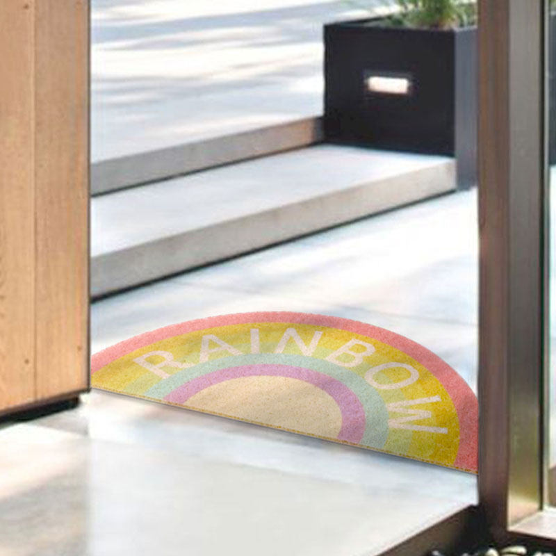 【进门地垫】彩虹北欧简约大门入户门口蹭脚垫家用耐脏丝圈门垫,居家布艺,家用脚垫,淘宝优惠券,粉丝福利购,淘宝优惠卷
