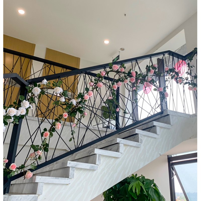 墙上装饰创意花藤墙壁挂件家装店铺楼梯走廊室内玄关空调管装饰品
