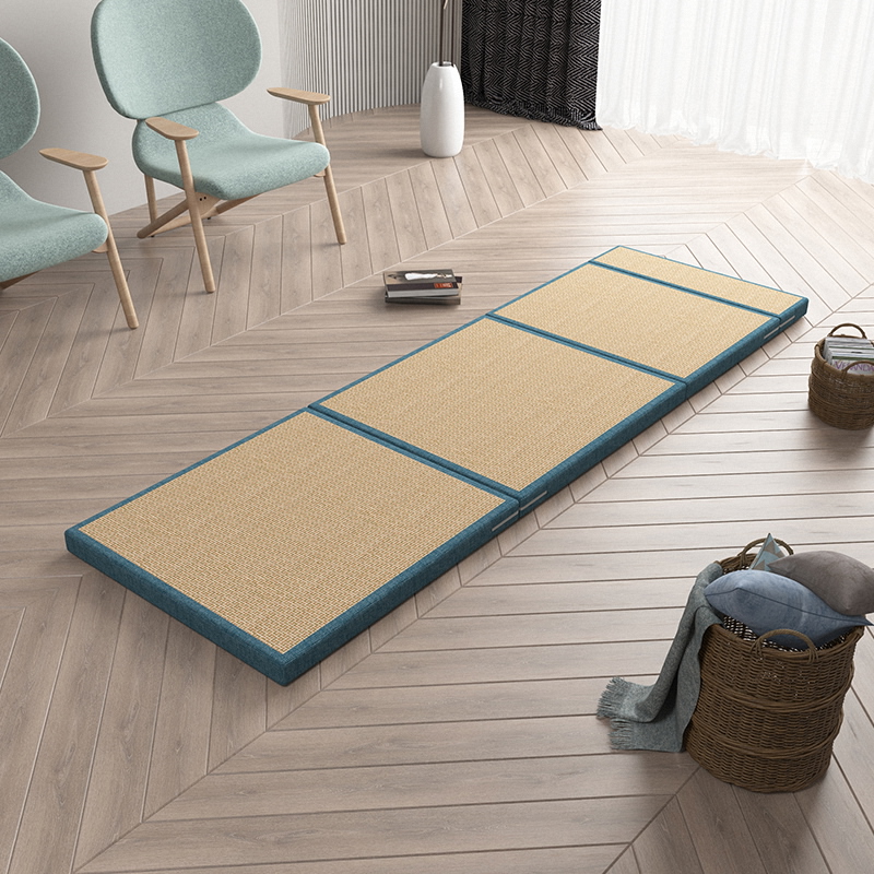 办公室午睡神器榻榻米学生折叠床垫汽车户外午休打地铺夏季凉席子