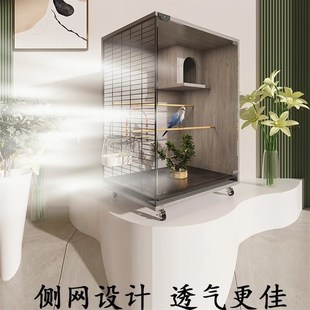 鹦鹉鸟窝鸟笼子玄凤实木专用特大型大号豪华别墅透明繁殖家用生态