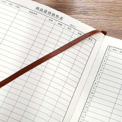 商品进货销售记录本表店铺商仓库出入库通用记账手账明细账本台账