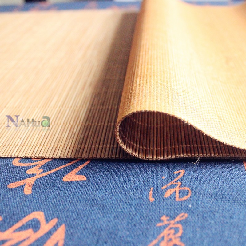 竹制桌旗中式茶桌竹子桌旗禅意茶席竹帘茶壶茶杯隔热垫复古桌旗